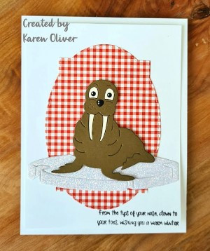 Frantic Stamper Cutting Die- Cute Walrus