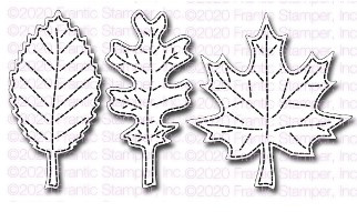 Frantic Stamper Cutting Die- Stitched Fall Leaves