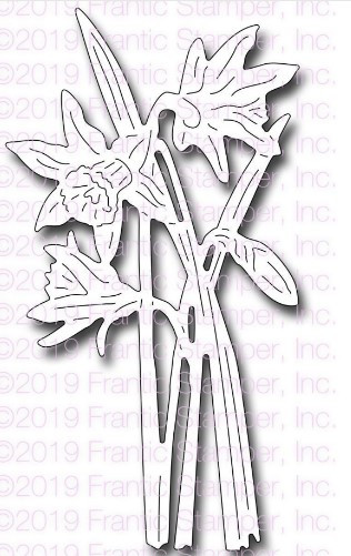 Frantic Stamper Cutting Die- Botanical Daffodils