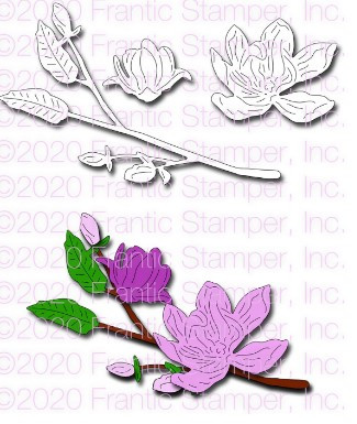 Frantic Stamper Cutting Die- Magnolia Branch