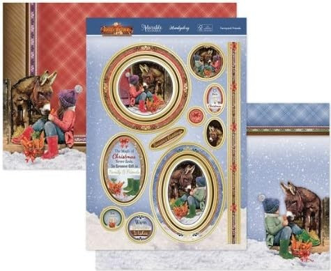 Hunkydory Crafts Winter Warmers Luxury Topper Set- Farmyard Friends CLASSIC24-904