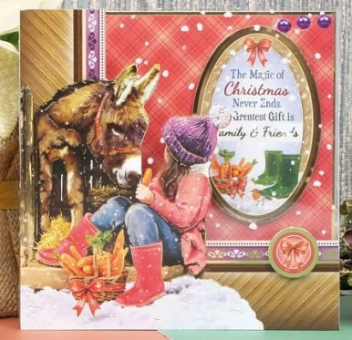 Hunkydory Crafts Winter Warmers Luxury Topper Set- Farmyard Friends CLASSIC24-904