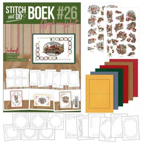 Stitch and do Book #26 with Embroidery Patterns & 3D Sheet STDOBB026