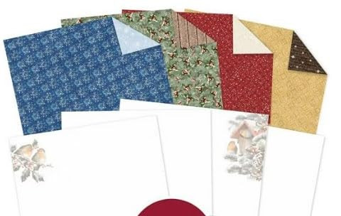 Hunkydory Crafts Winter Robins Luxury Inserts & Papers WINROB102