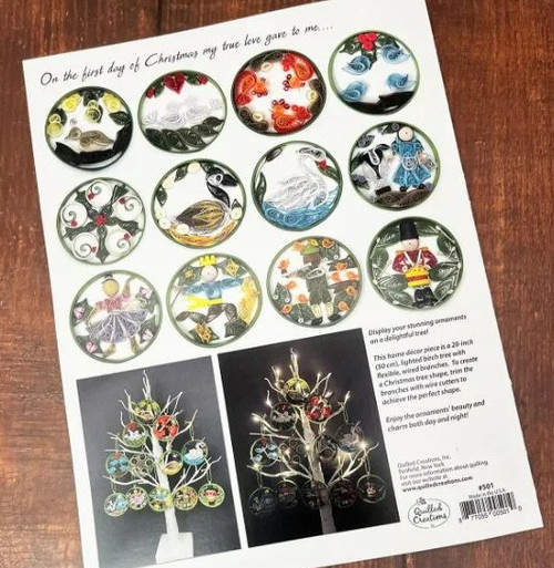 12 Days of Christmas Quilled Ornaments by Alli Bartkowski