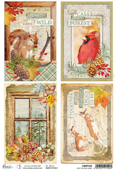 Ciao Bella Papercrafting Rice Paper- Into the Wild Cards