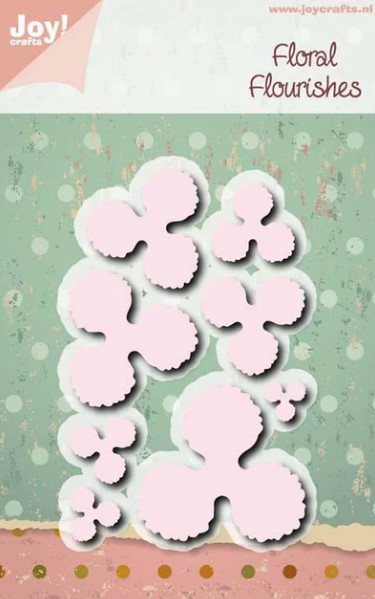 Joy Crafts Cut and Emboss Die 6002/1082- Floral Flourishes- Rib Flowers