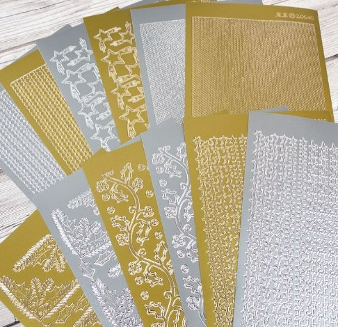 Hunkydory Crafts- Peel Offs- Set 1- Borders & Corners