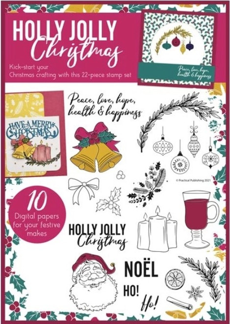 Simply Cards & Papercraft Magazine Issue 221- Holly Jolly Christmas Kit