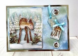 Katy Sue Design- Die Cut Decoupage- Deer & Robin (Set of 3)