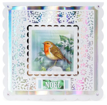 Katy Sue Design- Die Cut Decoupage- Christmas Robin (Set of 3)