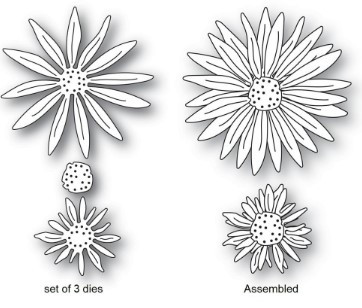 Memory Box 100% Steel Layered Daisies Cutting Die- 94472