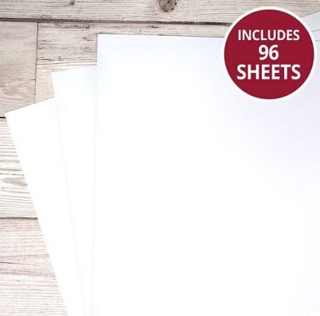 Hunkydory Envelope Making Papers 12.5'' x 12.5" 96 Papers- Bright White