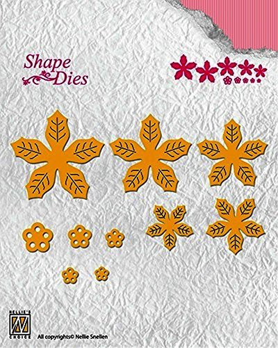 Nellie's Choice Shape Dies - Poinsettia - SD138