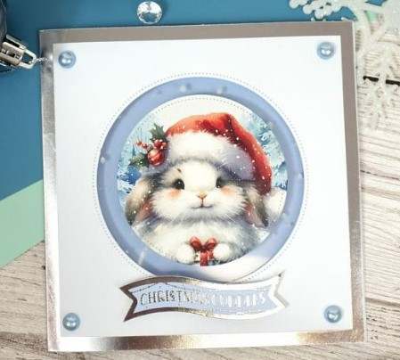 Hunkydory Crafts 6x6 Foiled Edge Card Blanks 6- 300gsm Cards & 100gsm Envelopes