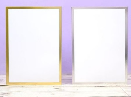 Hunkydory Crafts 7x5 Foiled Edge Card Blanks 6- 300gsm Cards & 100gsm Envelopes