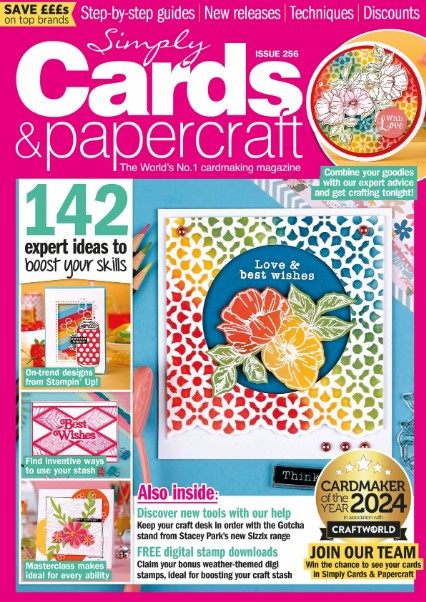 Simply Cards & Papercraft Magazine Issue 256- Wild Meadows