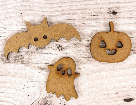 Hunkydory Crafts- Trick or Treat MDF Shapes- MDF109 (18 shapes)