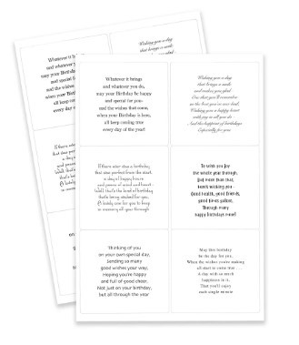 Katy Sue Designs- Kanban Crafts- Wonderful Days Verses Peelables, 48 stickers