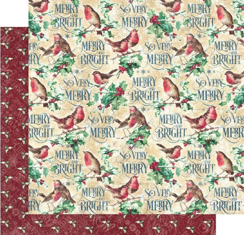 Graphic 45- Let It Snow 12x12 paper- 2 pk- Holiday Happiness