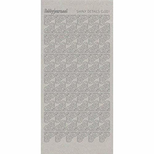 Shiny Details- Corners 1 -Silver Transparent