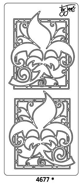 Peel-Offs Vine Leaf 4677 Black Peel Stickers