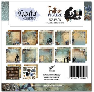 3Quarter Designs- Father Figure- 8x8 Paper Pack