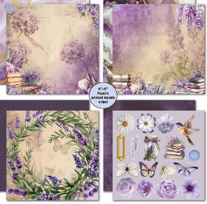 3Quarter Designs- Lilac Euphoria- 6x6 Double-Sided Paper Pack