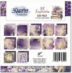 3Quarter Designs- Lilac Euphoria- 8x8 Paper Pack