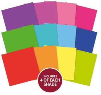 Hunkydory Crafts Colour Block Brights 8"x8" Paper Pad- Silk