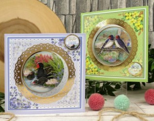 Hunkydory Crafts Delightful Birds Decoupage Card Kit- A New Season BIRDS102