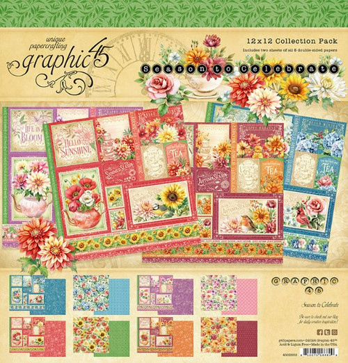 Graphic 45 12x12 Collection Pack- Season to Celebrate
