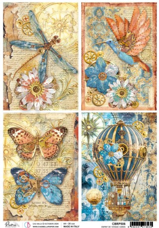 Ciao Bella Papercrafting A4 Rice Paper- Esprit De Voyage Cards