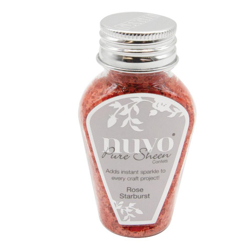 Tonic Studios- Nuvo Pure Sheen Confetti 1.7oz- Rose Starburst
