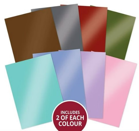 Hunkydory Crafts Mirri Selection- Golden Oldies 220gsm Mirror Card MCD436