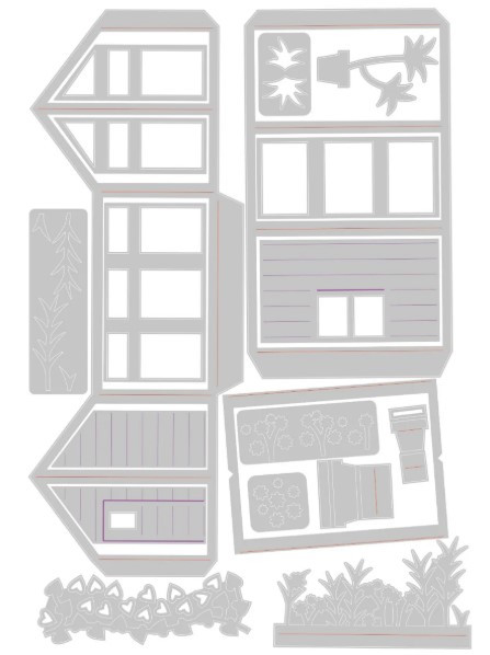 Sizzix Thinlits Die by Lisa Jones-Pop-Up Garden