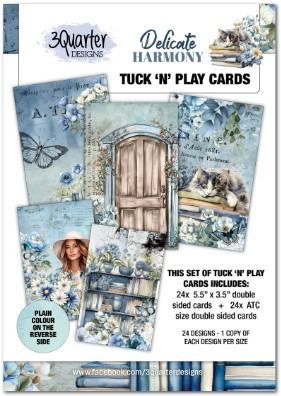3Quarter Designs- Delicate Harmony- Tuck "N" Play Cards