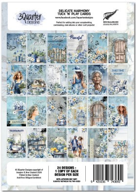 3Quarter Designs- Delicate Harmony- Tuck "N" Play Cards