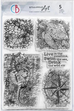 Ciao Bella Stamping Art- Mechanical Marine- 5 stamps