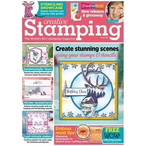 Creative Stamping Magazine Issue 90 - Winter Stag Stamp and Stencil Set