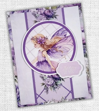 Paper Rose- 6x8" Quick Cards Collection - Lavender Fairy