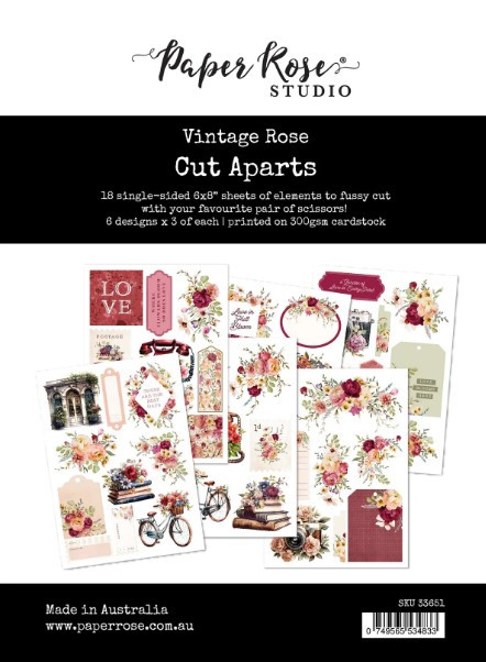 Paper Rose- Cut Aparts - Vintage Rose