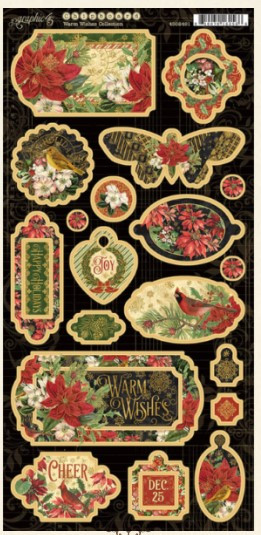 Graphic 45 Warm Wishes Chipboard