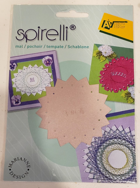 AVEC- Spirelli Cutting Template Circle Spiked Edge 2.75"