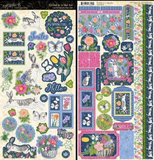 Graphic 45- Cardstock Sticker Set- Spring is in the Air