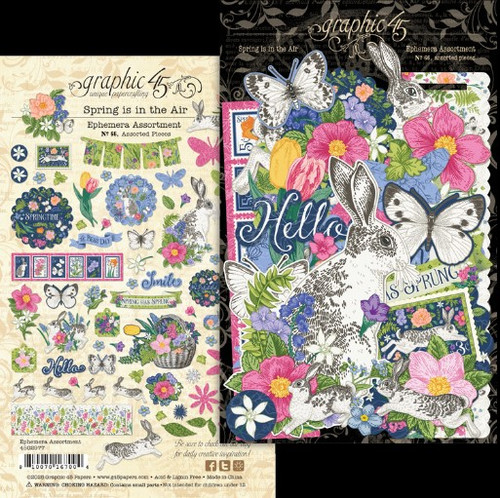 Graphic 45- Ephemera Assortment- Spring is in the Air