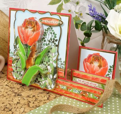 Hunkydory Crafts Spring is Here Deco-Large Topper Set - A Mice Day - HEREDEC903