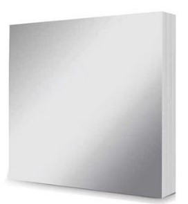 Hunkydory Crafts- Square Pocket Pad (3.5"x3.5") Mirri Matts 96 sheets- Silver