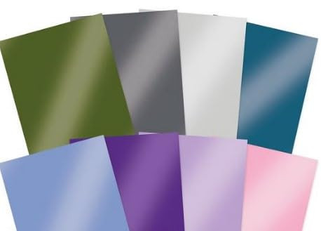 Hunkydory Crafts Mirri Selection- Painted Petals 220gsm Mirror Card MCD456