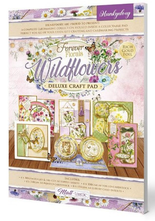 Hunkydory Crafts Deluxe Craft Pad- Forever Florals Wildflowers